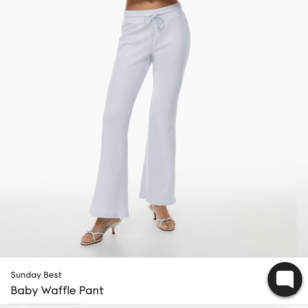 Aritzia Sunday Best Waffle Pant - pink